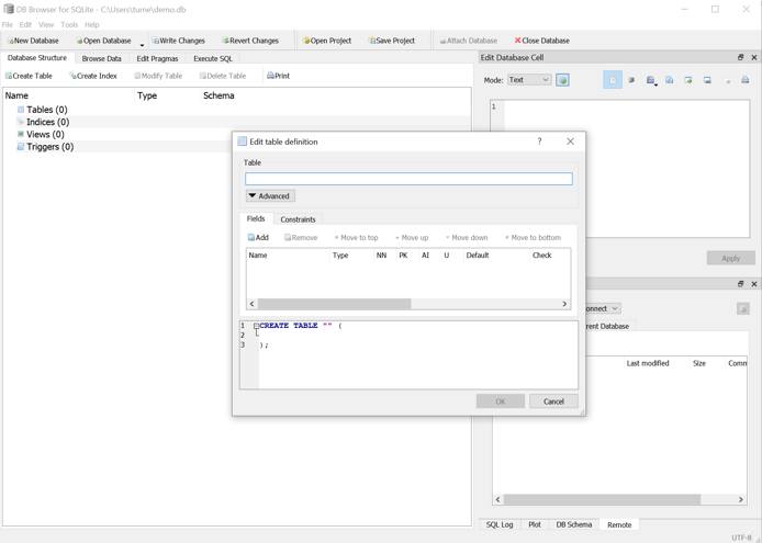 DB Browser for SQLite